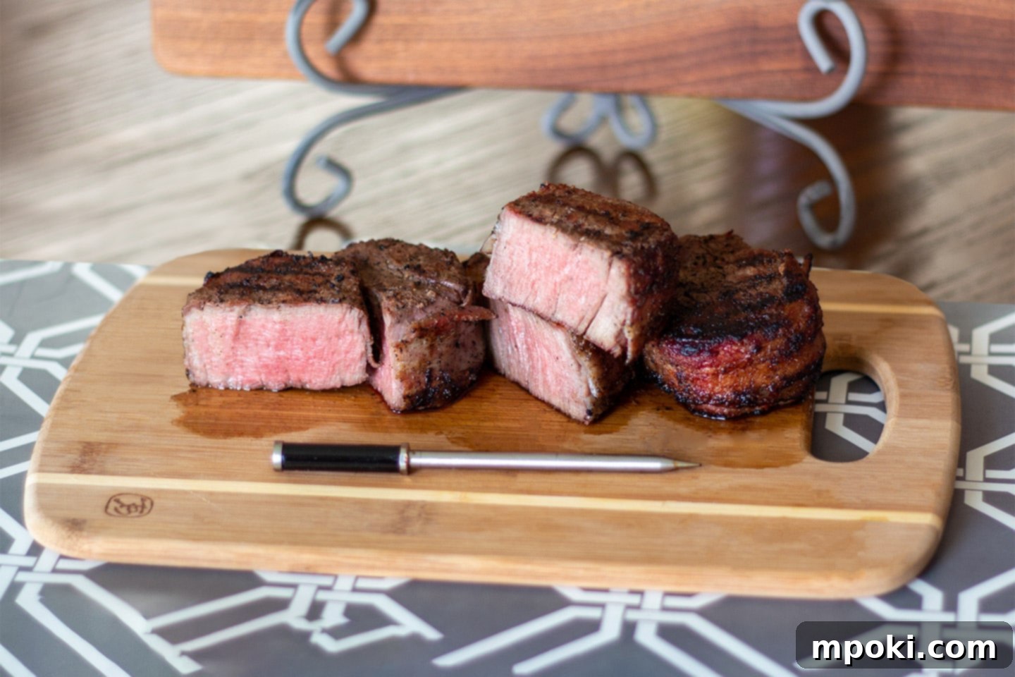 Reverse Seared Bacon Wrapped Filet Mignon on the Grill 1 featured 4864