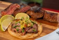 Tropical Woodfired Steak Tacos with Zesty Guacamole