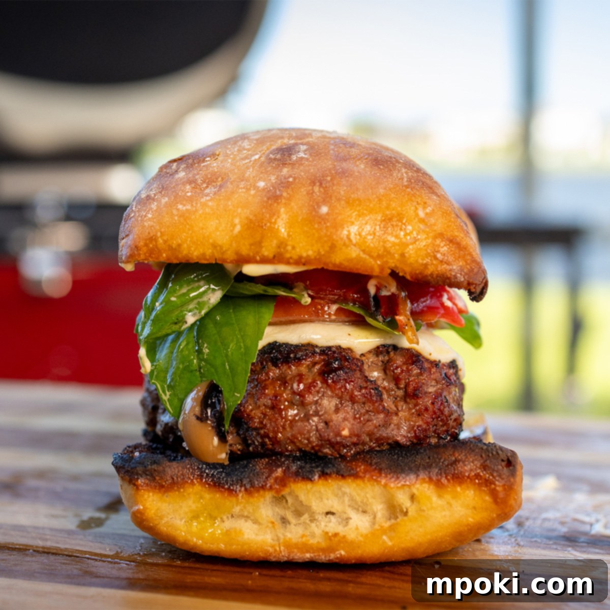 Kamado Joe's Pizzeria Style Cheeseburgers 1 featured 5961