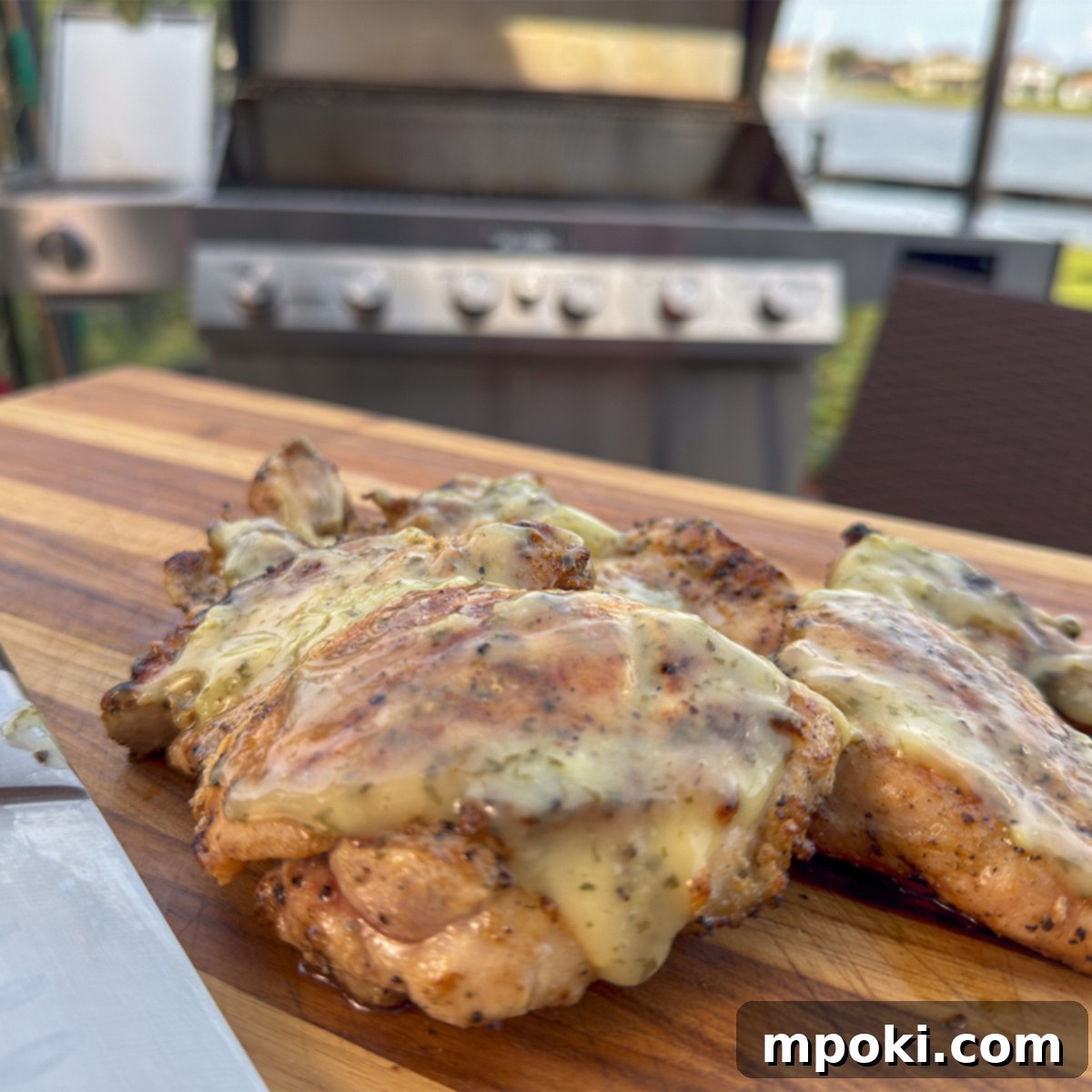 Grilled Lemon Pepper Chicken Thighs with Zesty Garlic Parsley Drizzle 1 featured 6007
