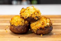 Ninja Woodfire’s Signature Smoked Crab Stuffed Mushrooms
