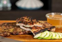 Vietnamese Pork Steaks, Kamado Joe Style