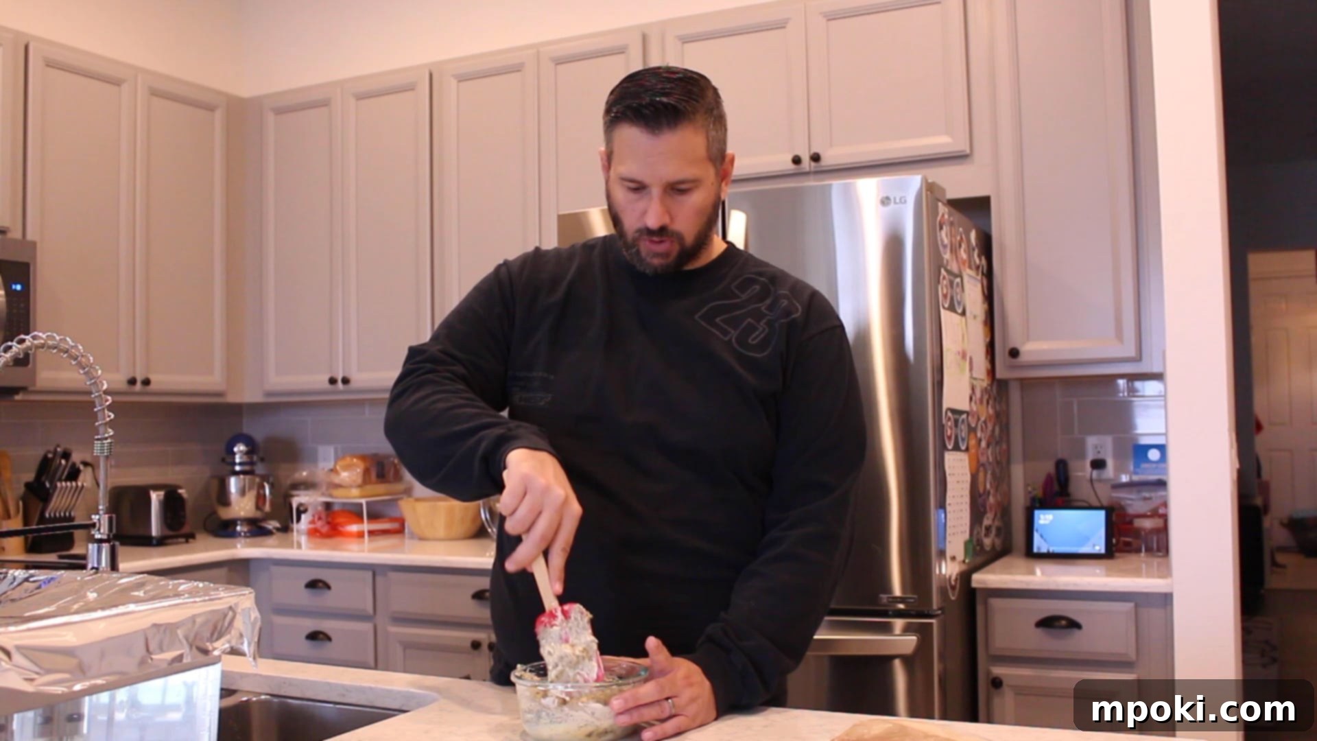 Perfect Sous Vide Prime Rib 7 Herb butter, softened and ready to be spread on the prime rib