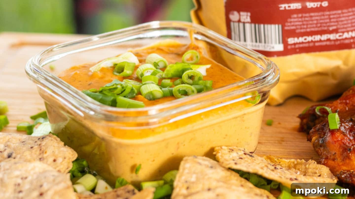 Foolproof Smoked Queso Dip 2 Creamy Smoked Queso Dip with Blistered Peppers and Tomatoes