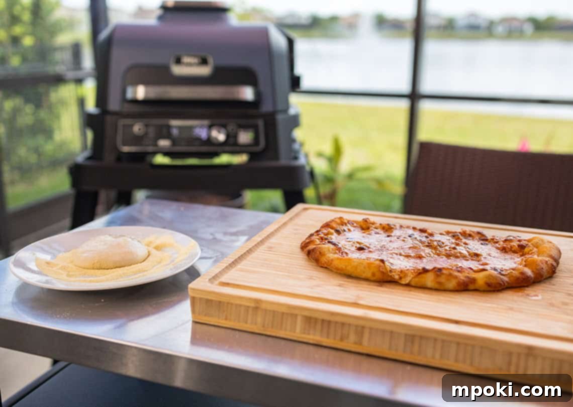 Unleash Woodfired Pizza Magic with Ninja Woodfire XL 2 Perfect Pizza on Ninja Woodfire XL Pro Connect