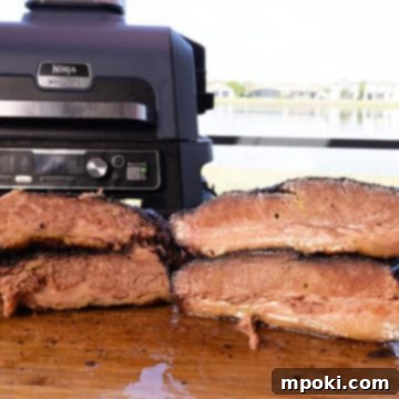 Smoked Brisket Perfection: Ninja Woodfire Style 3 brisket cooked on a ninja woodfire grill