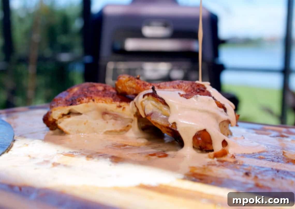 Woodfired Alabama White Chicken 2 Ninja Woodfire Smoked Chicken Alabama White Sauce