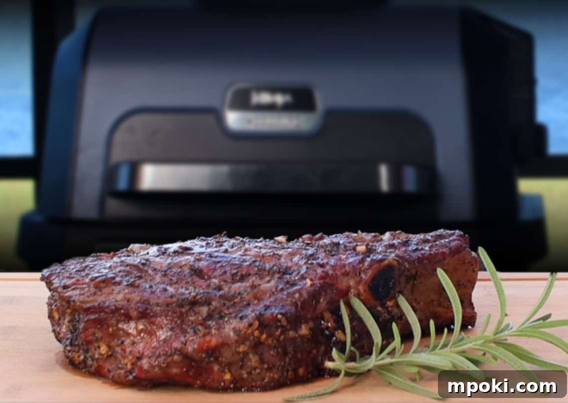 Smoky Italian Wood-Fired Ribeye 2 Italian Smoked Ribeye on Ninja Woodfire XL Pro Connect