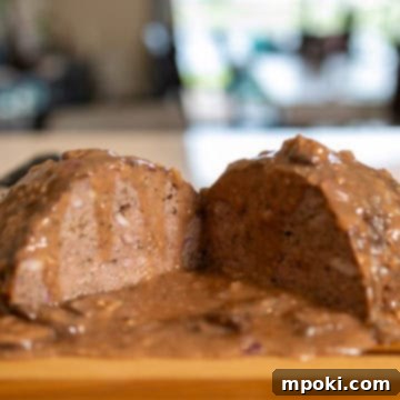 Ninja Woodfire Smoked Meatloaf and Savory Mushroom Gravy 3 Ninja Woodfire Smoked Meatloaf