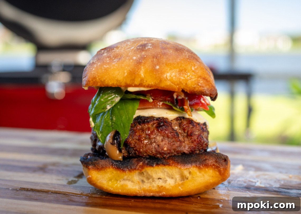 Kamado Joe's Pizzeria Style Cheeseburgers 2 Kamado Joe Italian Style Cheeseburger