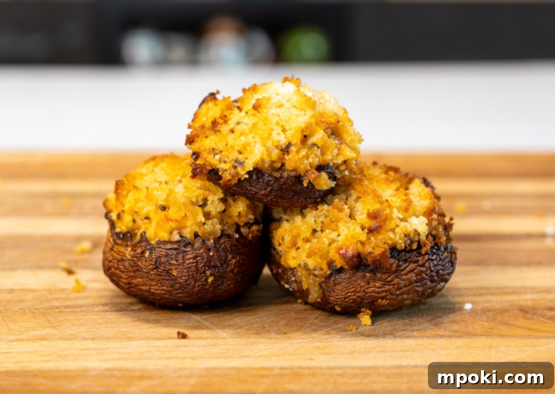 Ninja Woodfire's Signature Smoked Crab Stuffed Mushrooms 2 Ninja Woodfire Stuffed Mushrooms
