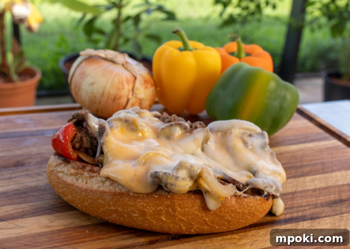 Ninja Woodfire Philly Cheesesteak Masterpiece 2 Ninja Woodfire Cheesesteak