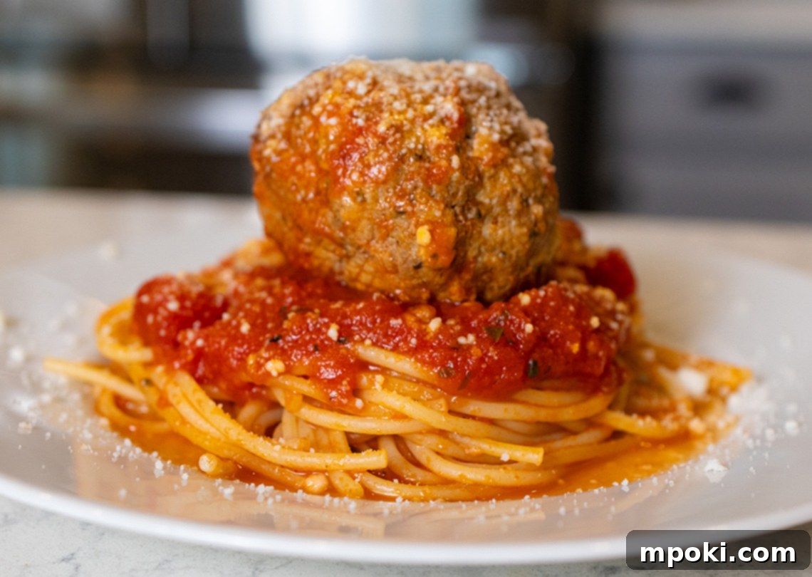 Smokehouse Meatball Spaghetti 2 woodfire spaghetti and meatballs