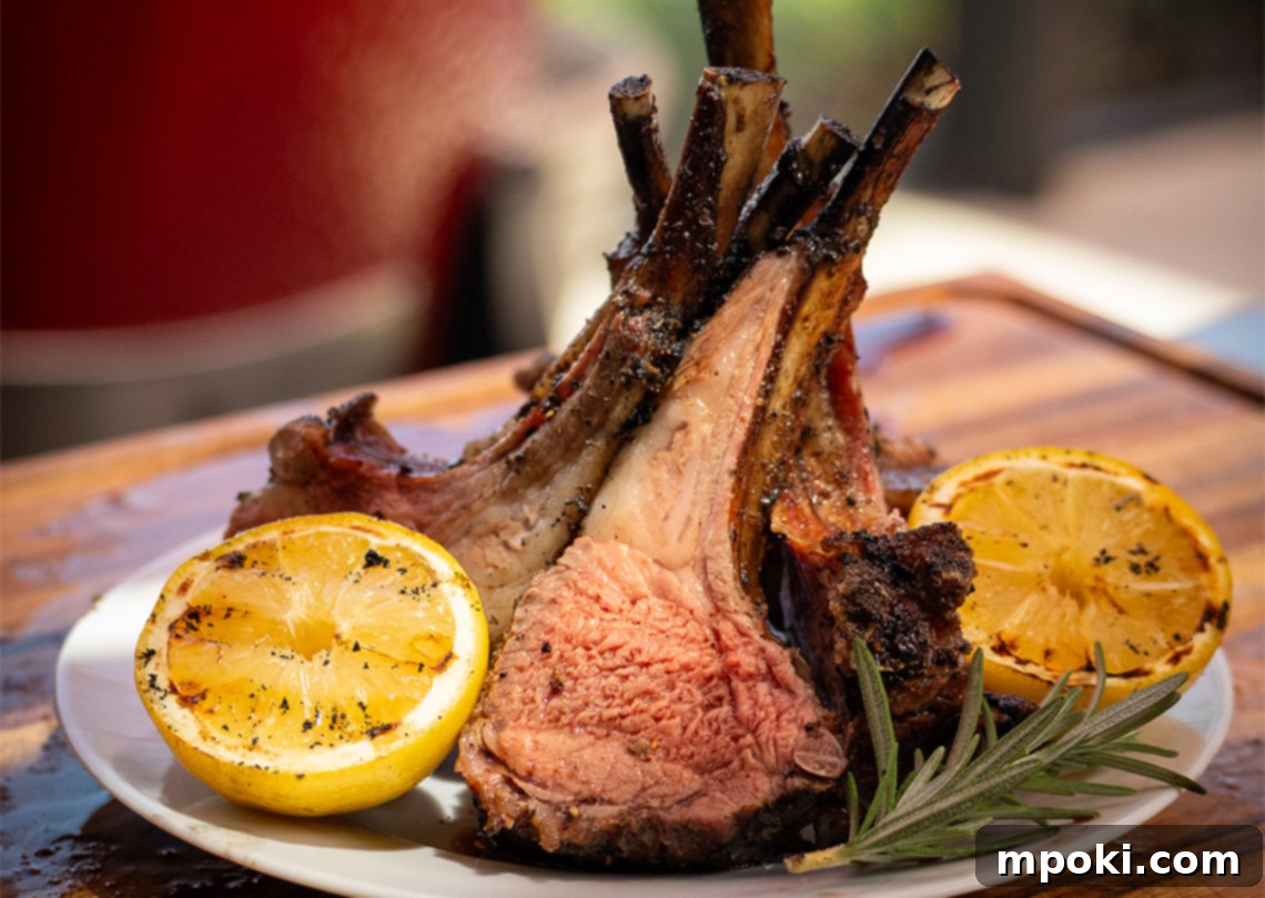 Kamado Joe's Signature Lamb Rack 2 Grilled Lamb Chops