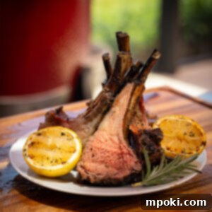 Kamado Joe's Signature Lamb Rack 3 Grilled Lamb Chops