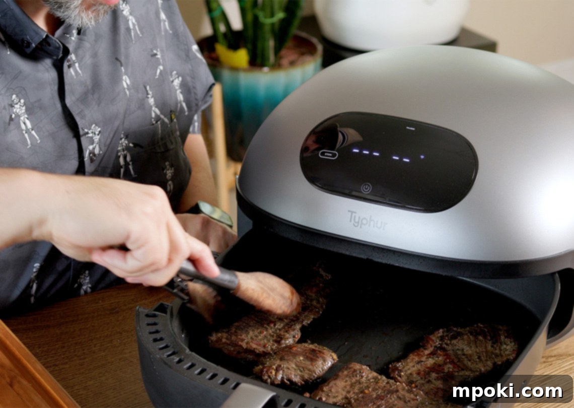 Typhur Dome 2: Next-Gen Air Frying 5 Typhur Dome 2 Smart Air Fryer Seared Steak