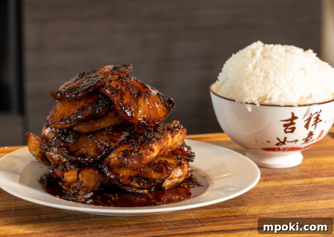 Wood-Kissed Hawaiian Chicken Thighs 2 Woodfire Hawaiian Chicken Thighs