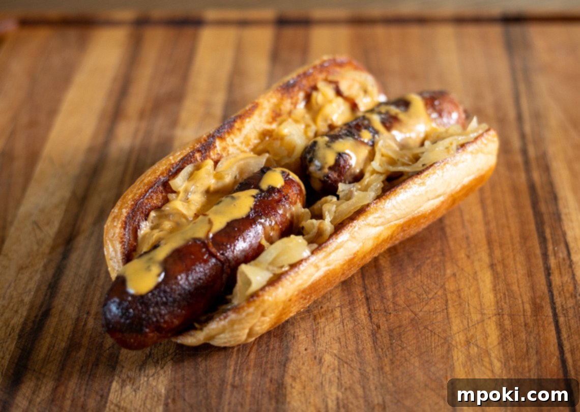 Fire-Kissed Brats and Creamy Beer Cheese 2 Woodfire Beer Brats